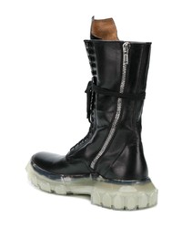 Rick Owens Lace Up Tractor Boots