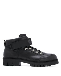 Moschino Leather Lace Up Ankle Boots