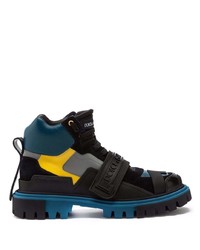 Dolce & Gabbana Logo Embossed Trekking Ankle Boots