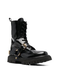 Moschino Logo Lettering Combat Boots