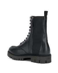 Moschino Logo Patch Boots