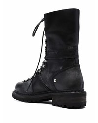 DSQUARED2 Logo Patch Lace Up Boots