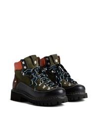 DSQUARED2 Panelled Leather Hiking Boots