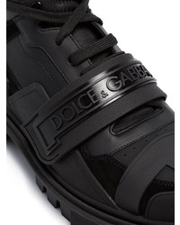 Dolce & Gabbana Panelled Logo Hiking Boots