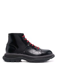Alexander McQueen Patent Leather Ankle Boots