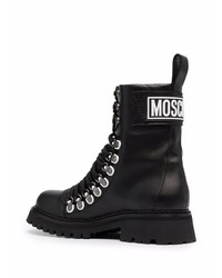 Moschino Rear Logo Patch Boots