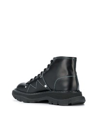 Alexander McQueen Stitched Chunky Ankle Boots