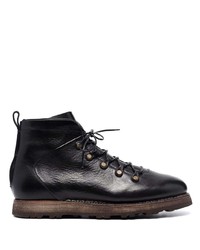 Silvano Sassetti Textured Lace Up Ankle Boots