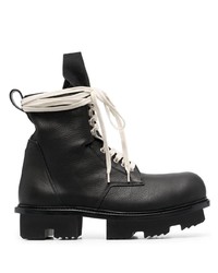 Rick Owens Tooth Sole Lace Up Boots