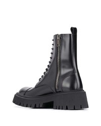 Balenciaga Tractor 20 Mm Lace Up Boots