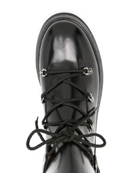 Ferragamo Trekking Leather Ankle Boots