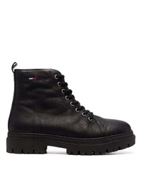 Tommy Jeans Tumbled Leather Warm Lined Boots