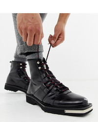 ASOS DESIGN X Laquan Smith Leather Lace Up Boot