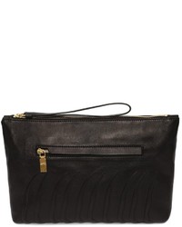 Alexander McQueen Leather Rib Cage Zipped Pouch