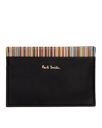Paul Smith Black Card Holder And Multicolor Three Pack Socks Gift Set