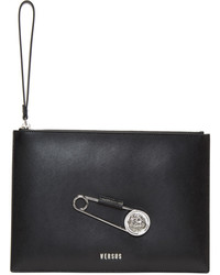 Versus Black Large Safety Pin Pouch