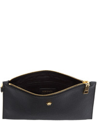 Versace Black Small Leather Medusa Pouch