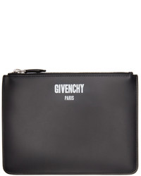 Givenchy Black Zippered Logo Pouch