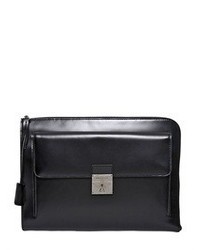 Dolce & Gabbana Brushed Leather Zip Around Pouch