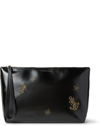 Alexander McQueen Embossed Leather Pouch