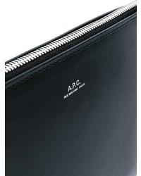 A.P.C. Embossed Logo Clutch