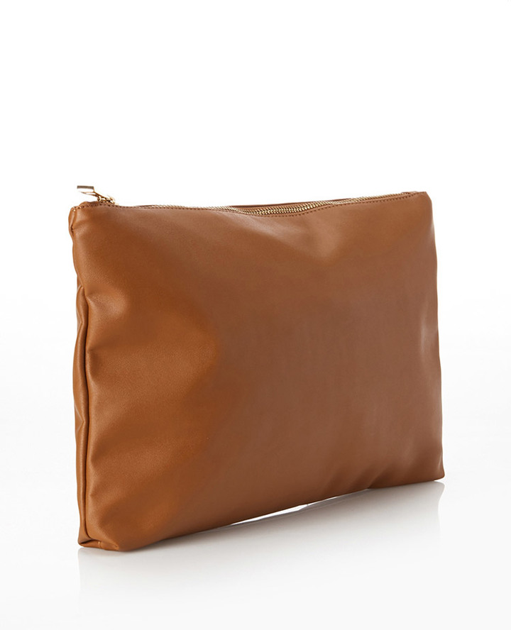 Forever 21 Faux Leather Pouch, $9 | Forever 21 | Lookastic