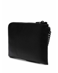 VERSACE JEANS COUTURE Grained Tonal Clutch Bag