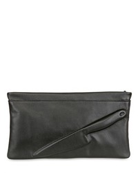 Guardian Angel Embossed Leather Clutch