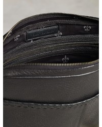 John Varvatos Leather Whipstitched Pouch