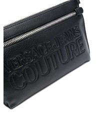 VERSACE JEANS COUTURE Logo Embossed Clutch Bag