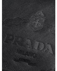 Prada Logo Zipped Pouch