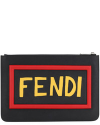 Fendi Love Vocabulary Leather Pouch
