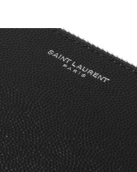Saint Laurent Pebble Grain Leather Pouch
