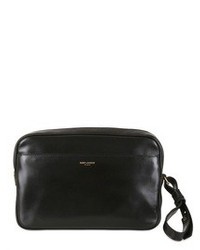 Saint Laurent Brushed Leather Zipped Pouch