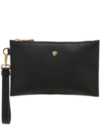 Versace Small Tumbled Leather Pouch