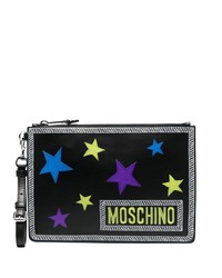 Moschino Star Patch Logo Clutch Bag