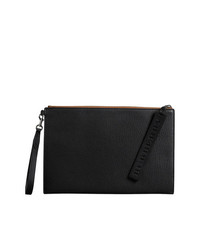 Burberry Y Leather Zip Pouch