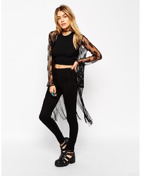 Asos Collection Legging With Lace Hem