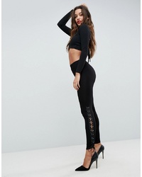 ASOS DESIGN Asos Leggings With Lace Up Sides