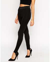 Asos Collection Heavy Weight Leggings With Seam Detail And Stirrup