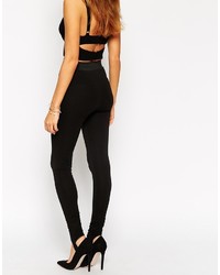Asos Collection Heavy Weight Leggings With Seam Detail And Stirrup