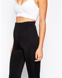 Asos Collection High Waist Ankle Grazer Treggings In Slinky Stretch