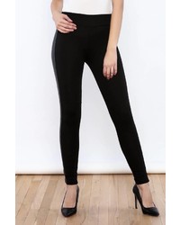 Angie Faux Leather Panel Leggings
