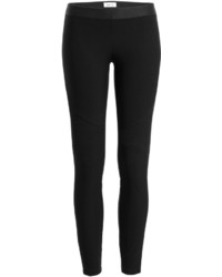 Helmut Lang Jersey Leggings With Textured Panels