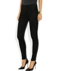 The Row Spetto Leather And Suede Leggings Style Pants