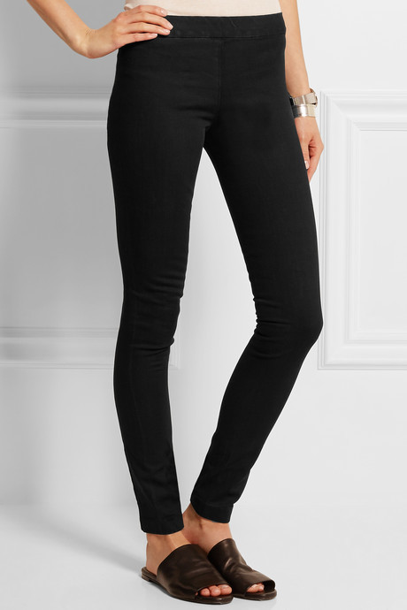 The Row Stratton Stretch Cotton Leggings 450 NET A PORTER.COM