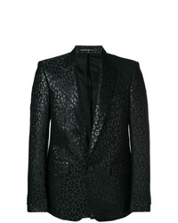 Givenchy Leopard Lurex Tuxedo Jacket