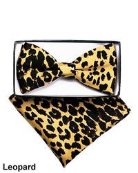 Black Leopard Bow-tie