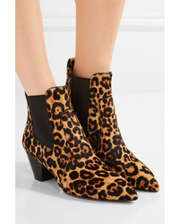 Marc Jacobs Kim Leopard Print Calf Hair Chelsea Boots Leopard Print