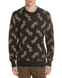 Ovadia & Sons Leopard Jacquard Sweater